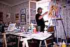 artist, valensole, provence, portraits
